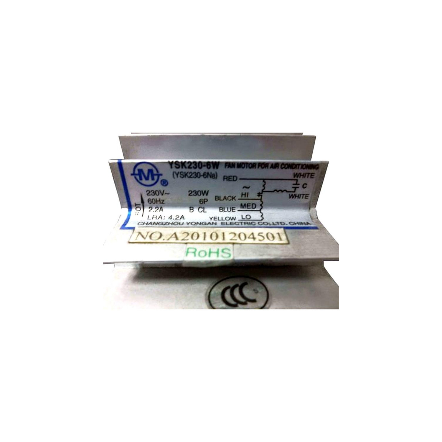 Motor YSK230-6W 220v MTA4-60CR 20247089000 Motor YSK230-6W 220v MTA4-60CR 20247089000