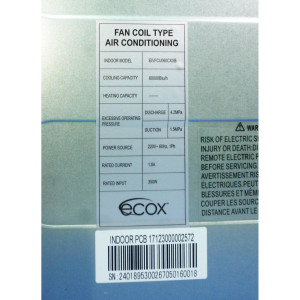 Fan Coil 60.000btu R410 230v/60hz/1ph Ecox Inverter Eivfcu060cxxb (Solo Con Eivcu060cxxb) Fan Coil 60.000btu R410 230v/60hz/1ph Ecox Inverter Eivfcu060cxxb (Solo Con Eivcu060cxxb)